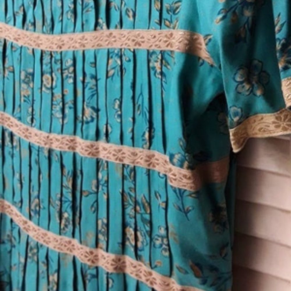 Vintage Light Baby Blue Long Boho Sarah Elizabeth - Picture 10 of 10